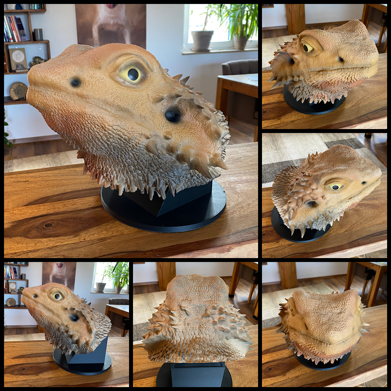 Bearded Dragon Portrait by Qu3D 3D-Design Art | Printables Store