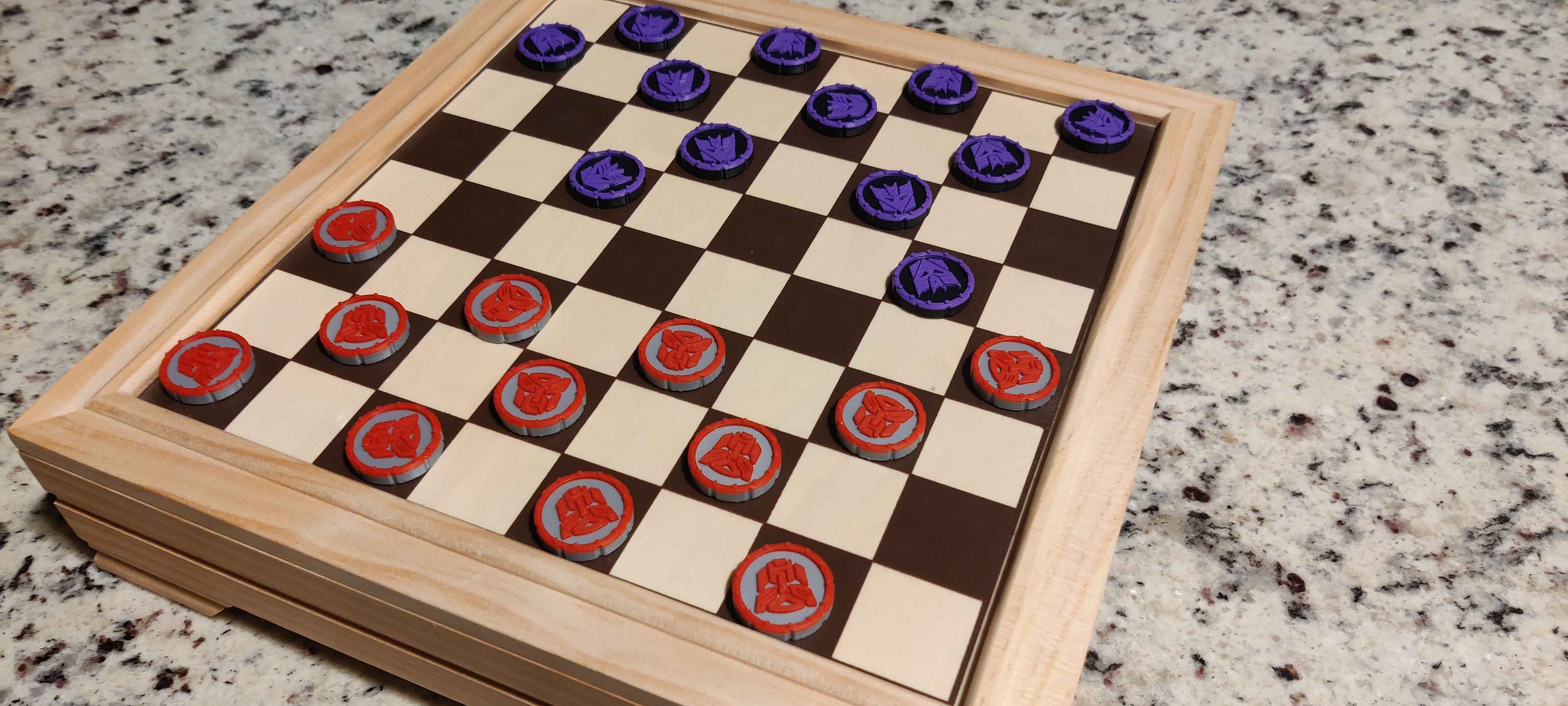 Transformers Checker Game Pieces