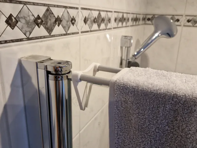Towel holder for shower