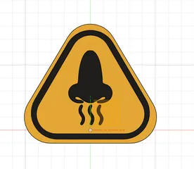 Panneau Avertissement Odeur – Signalétique Humoristique ou Technique