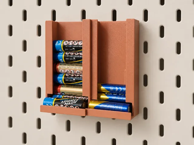 IKEA SKÅDIS / SKADIS Battery Dispenser AA + AAA
