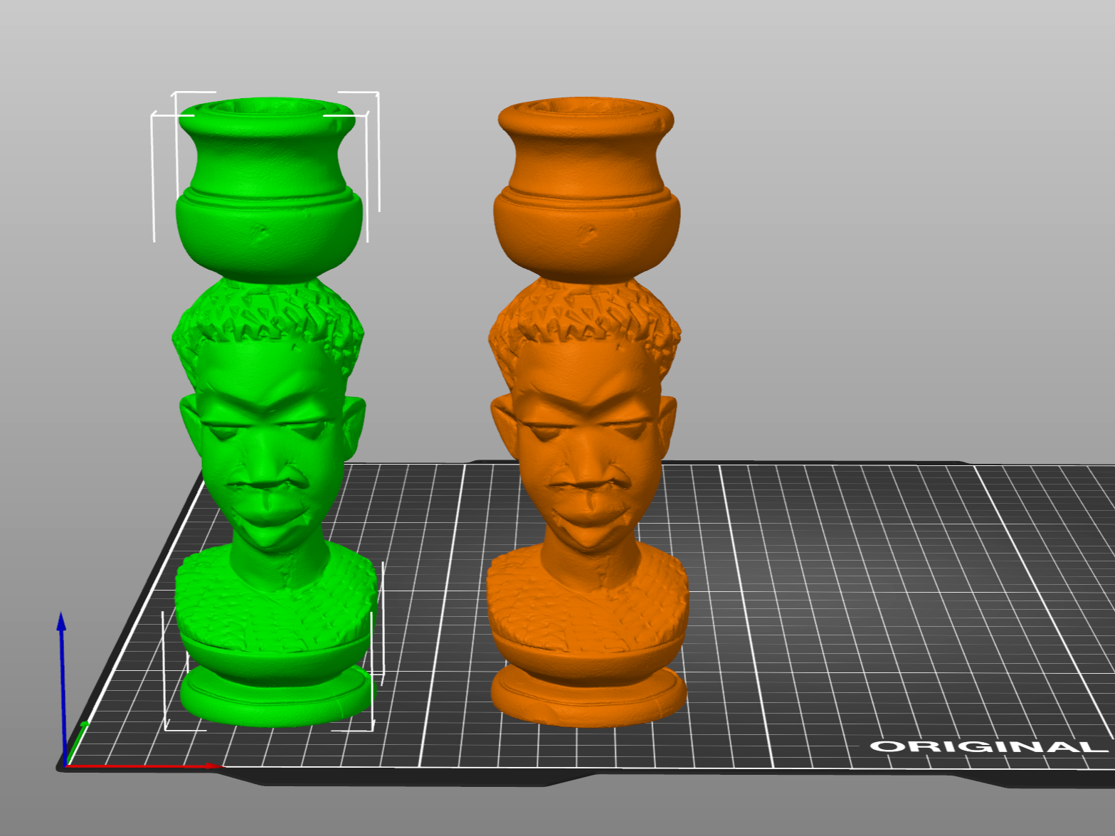 East African Carved Candle Holder Laserscans Sermoon S1 und Einstar Rockit | Kerzenständer Laserscans mit Creality Sermoon S1 und Einstar Rockit