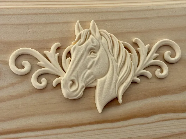 relief set horse animal symbol model