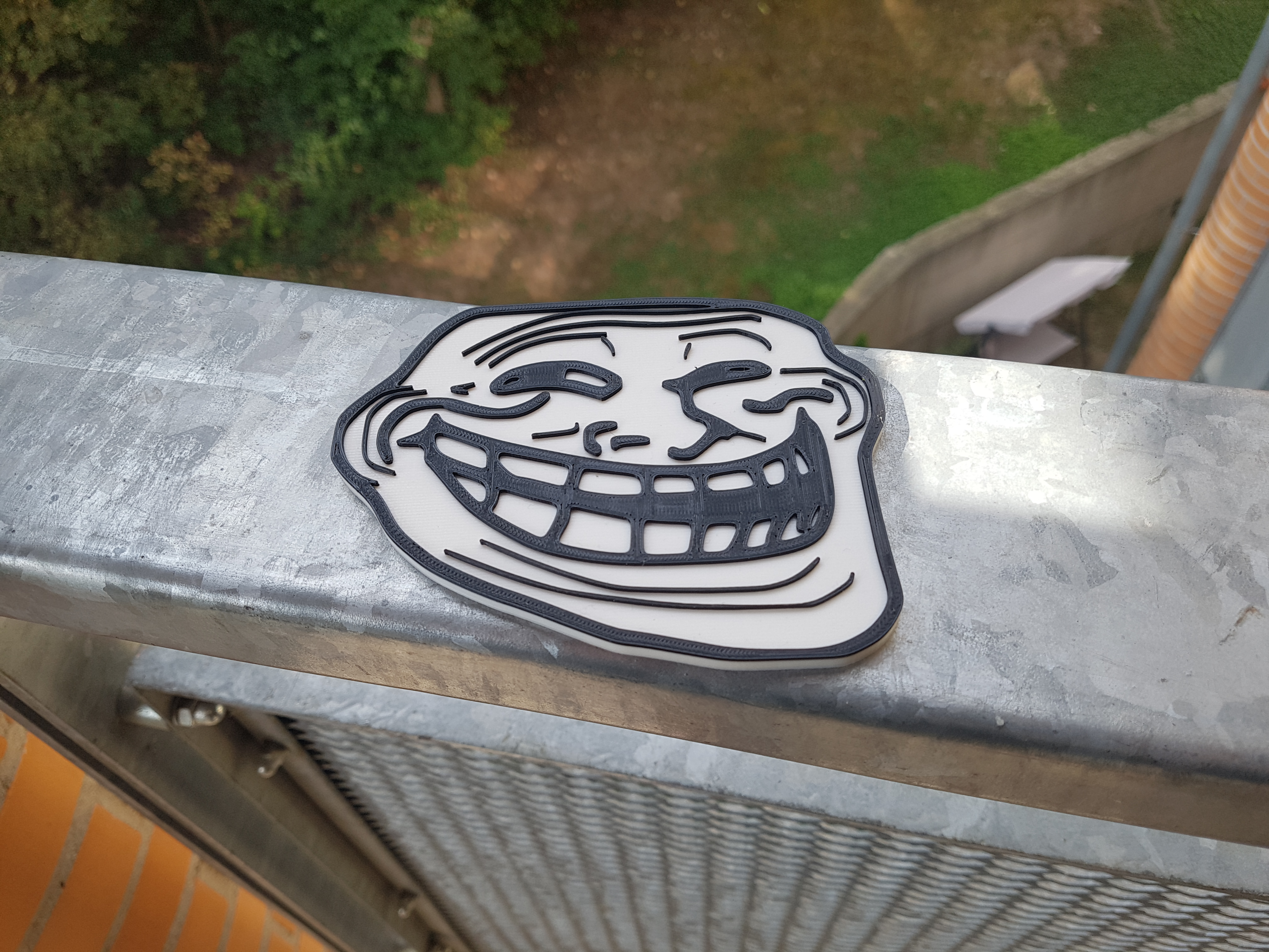 Miniatura 4 do modelo 3D Trollface Magnet