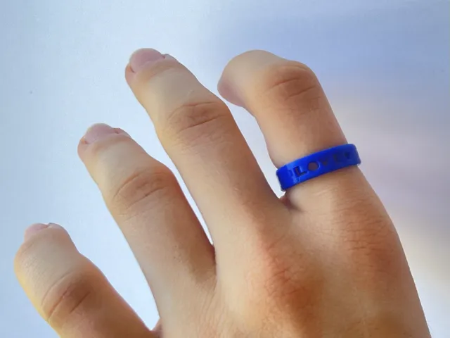 Love Ring with text