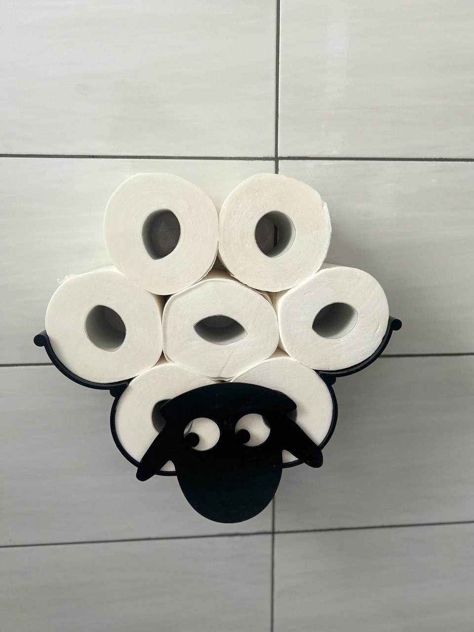 sheep with toilet paper roll