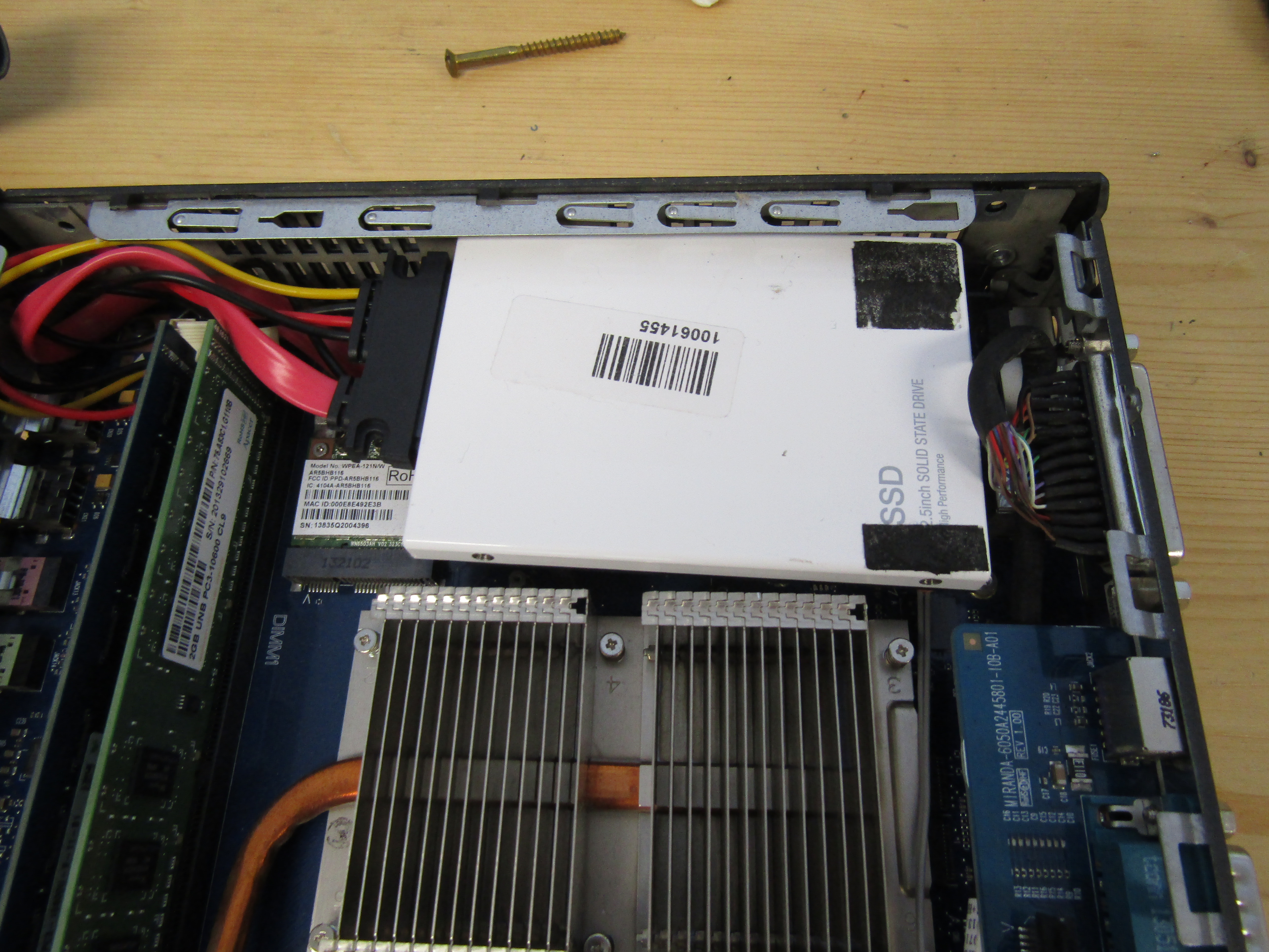 Wyse Thin Client Zx0 harddrive mount