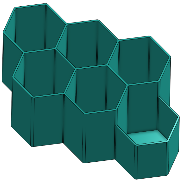 Hex Pen Cup No Cuts