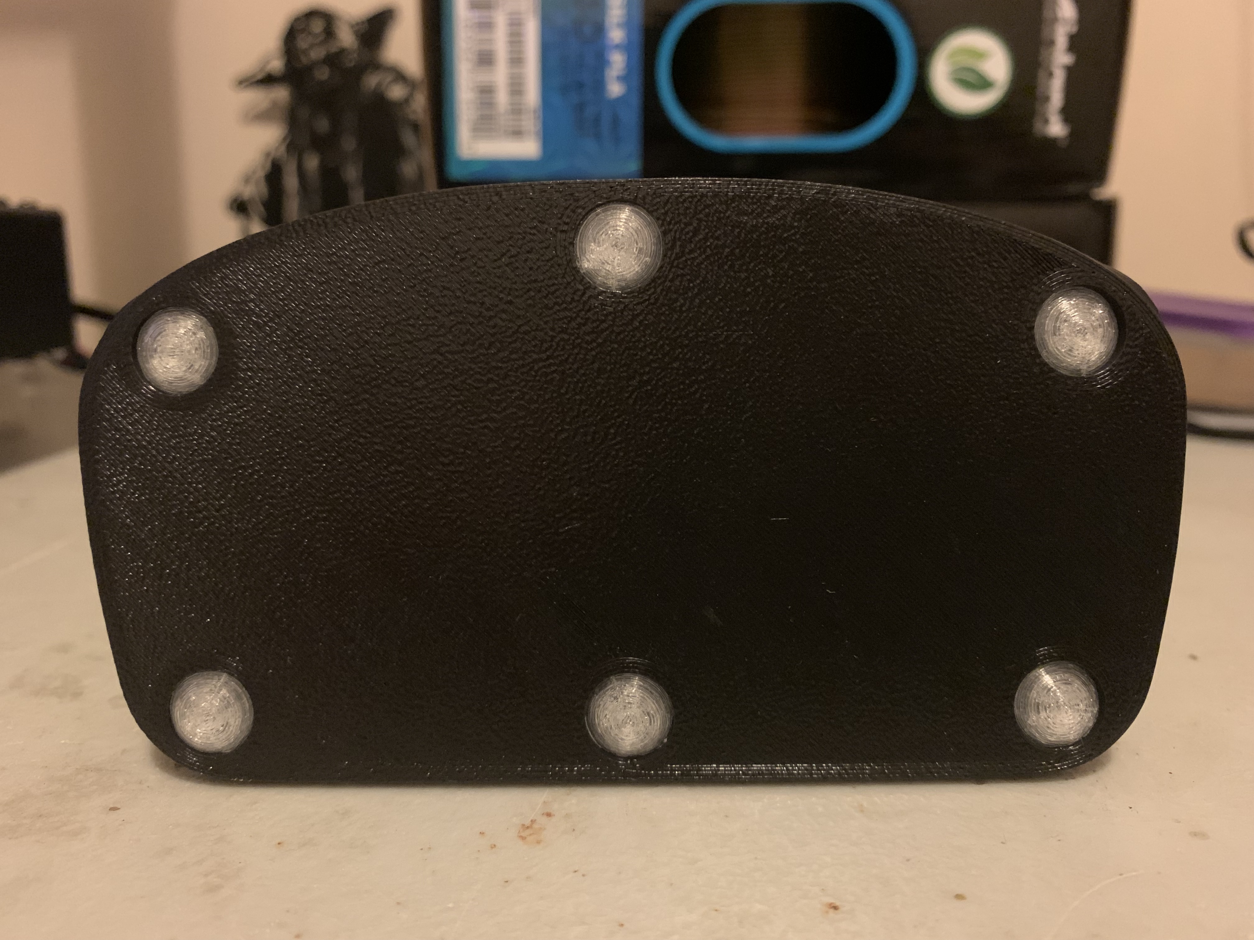 10mm x 3mm Half Sphere Feet for Minimalistic Xbox Controller Stand by agepbiz