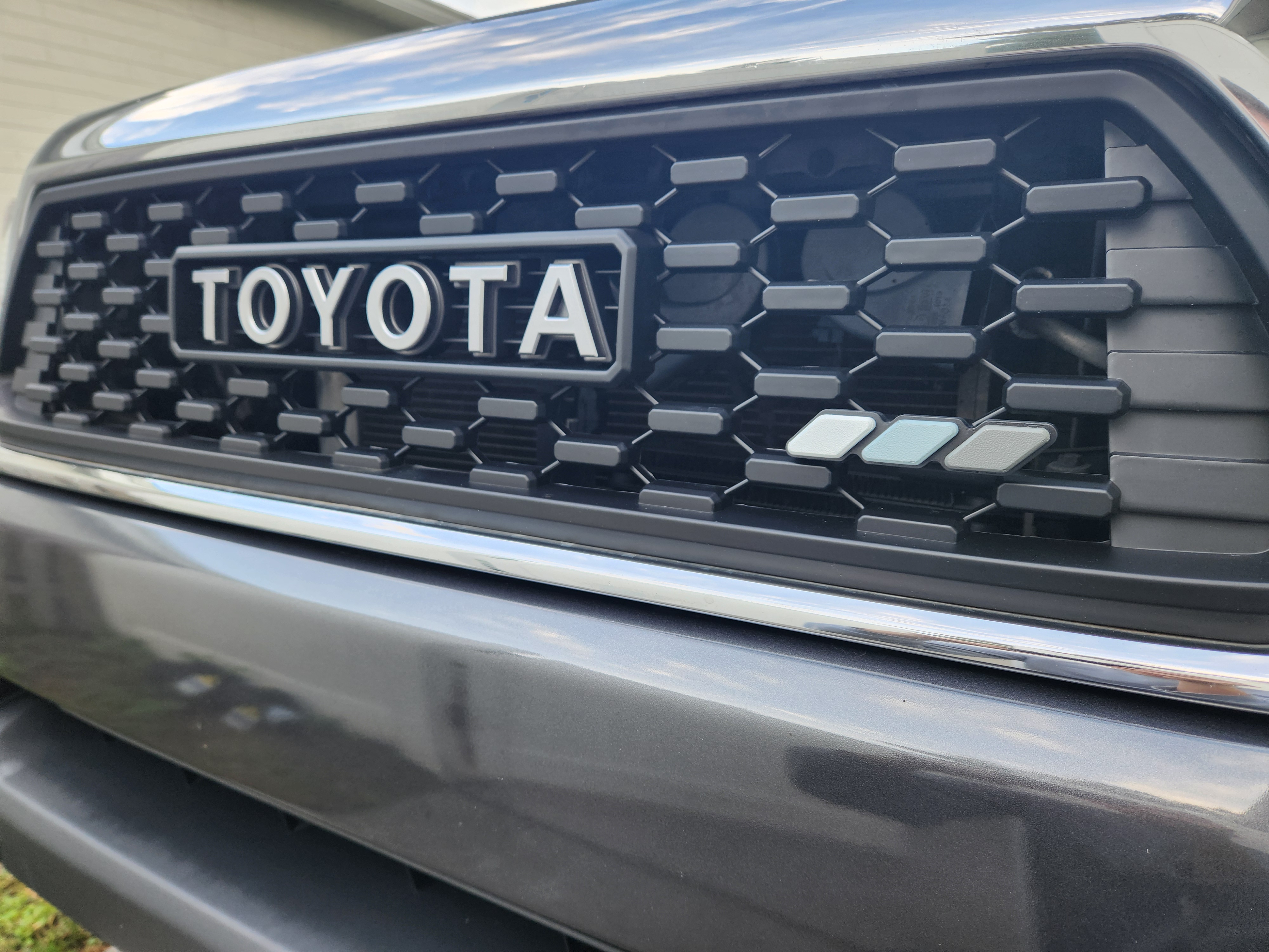 Toyota heritage Stripe Tri-Color Badge