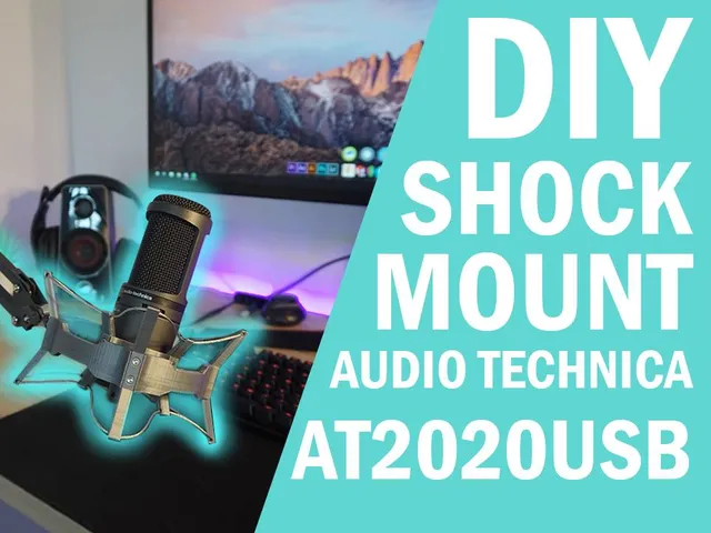 DIY Shock Mount for Ikea Tertial Lamp - Audio Technica AT2020