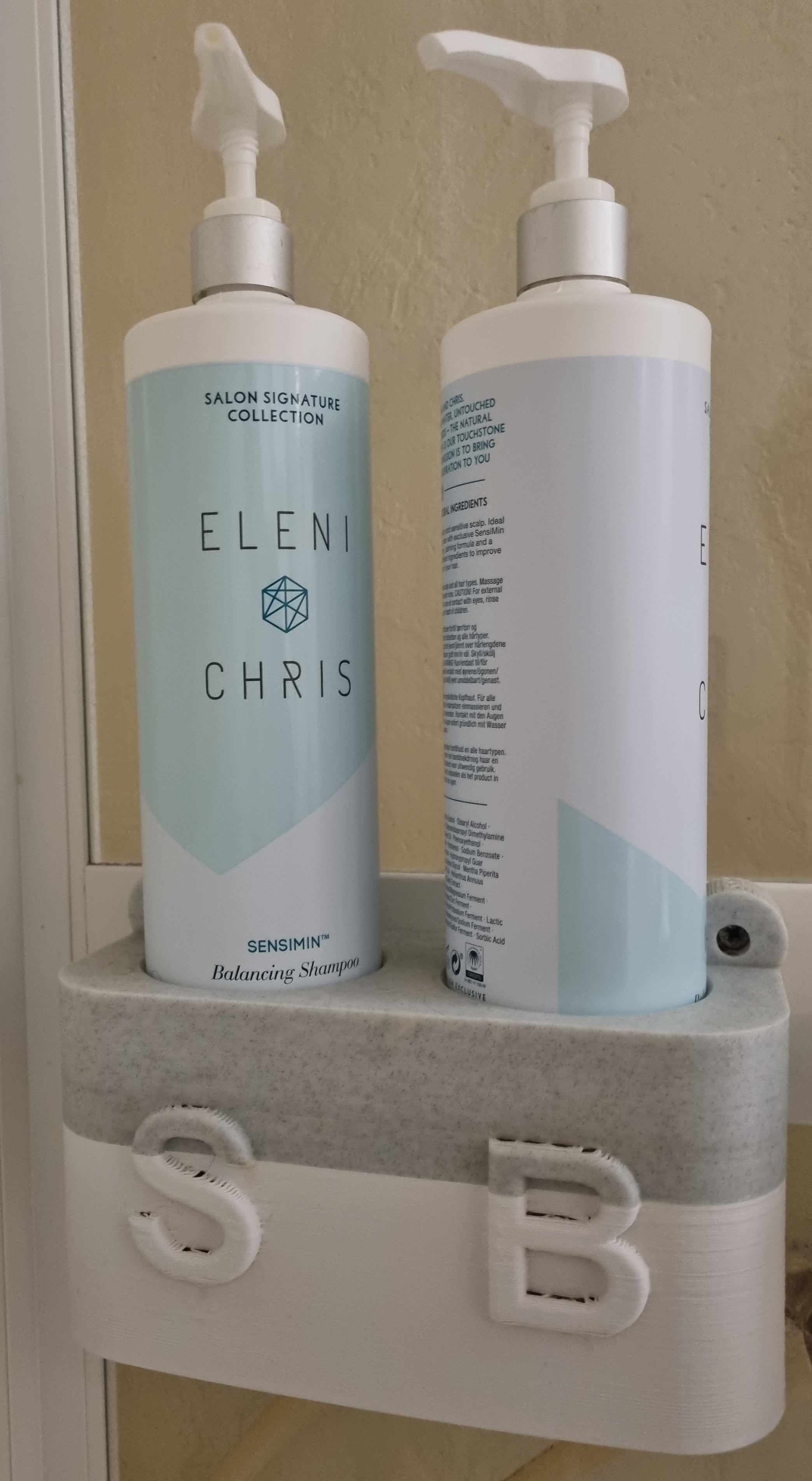 Large Shower Pump Bottle Holder by Boneswiss Download free STL model