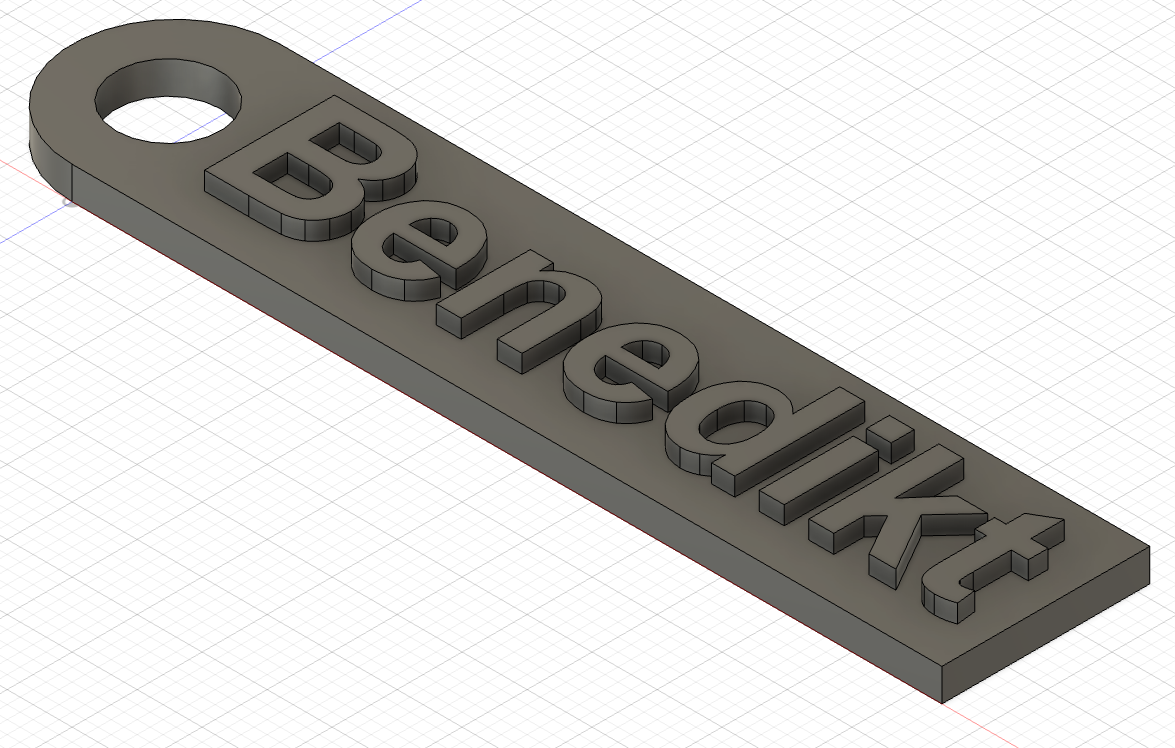 Schlüsselanhänger Benedikt/ Key fob Benedikt