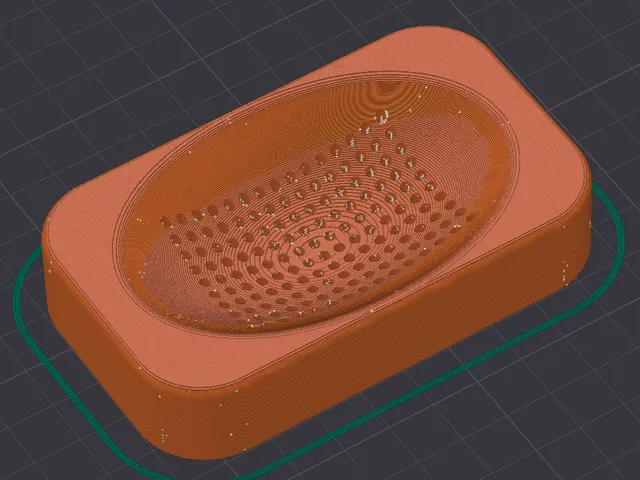 Simple Soap Dish With Draining Holes