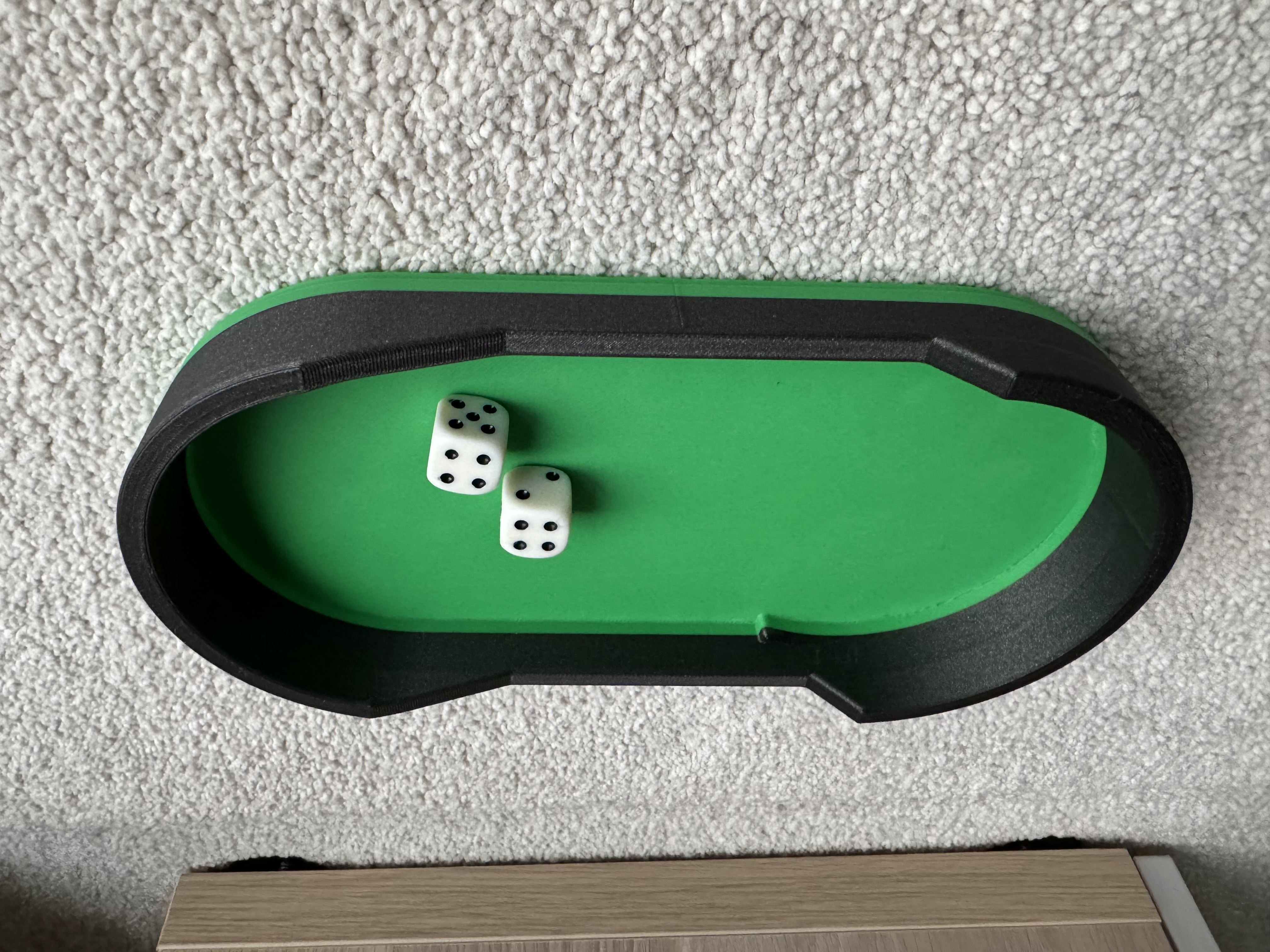 Tray for a 96mm diameter dice tower