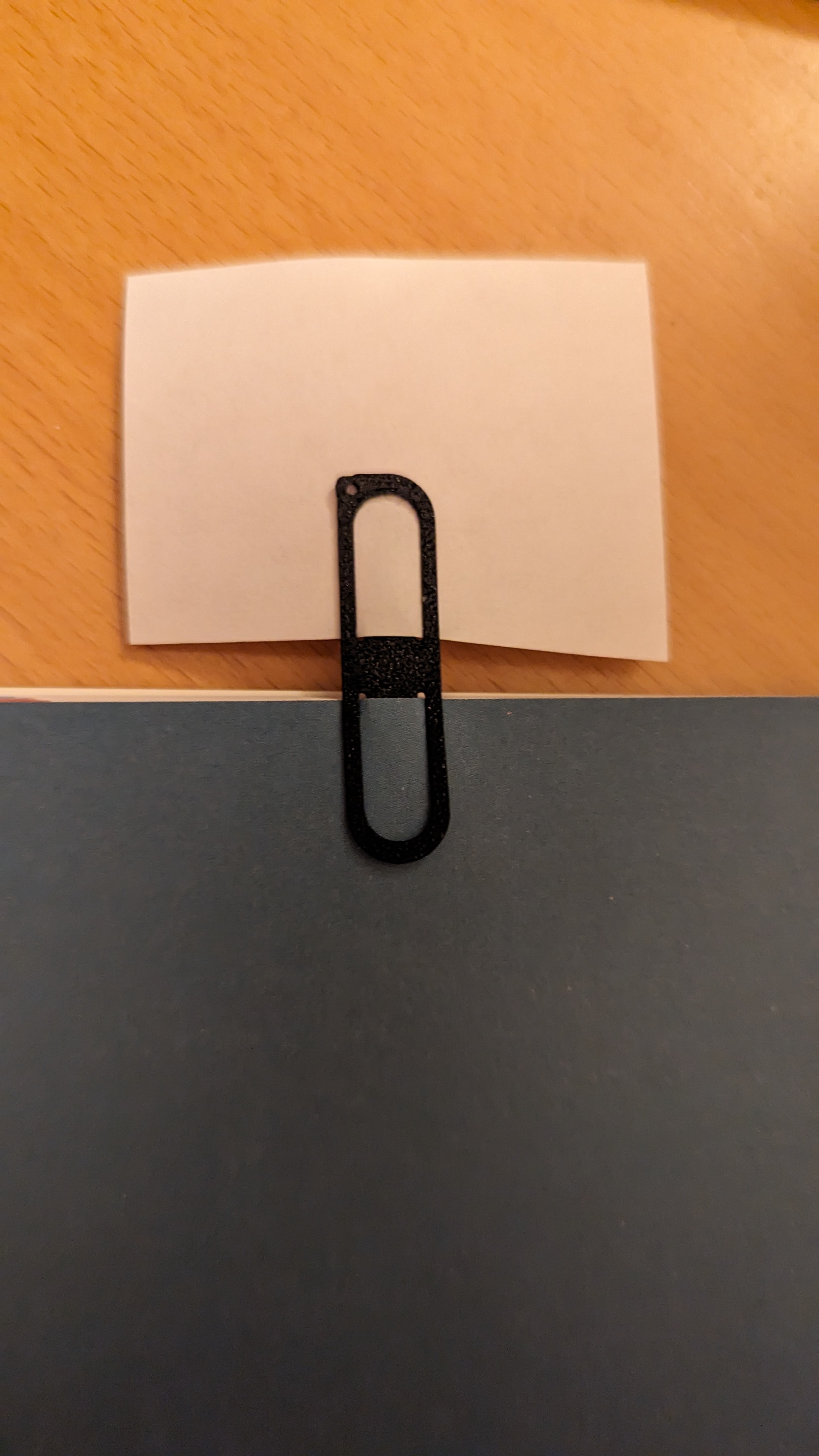 Lesezeichen mit Halter für Notizen