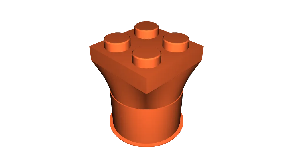 Receipt Roll Thermal Paper Tube (57mm) Lego Adapter (Parametric) by András  Bognár, Download free STL model