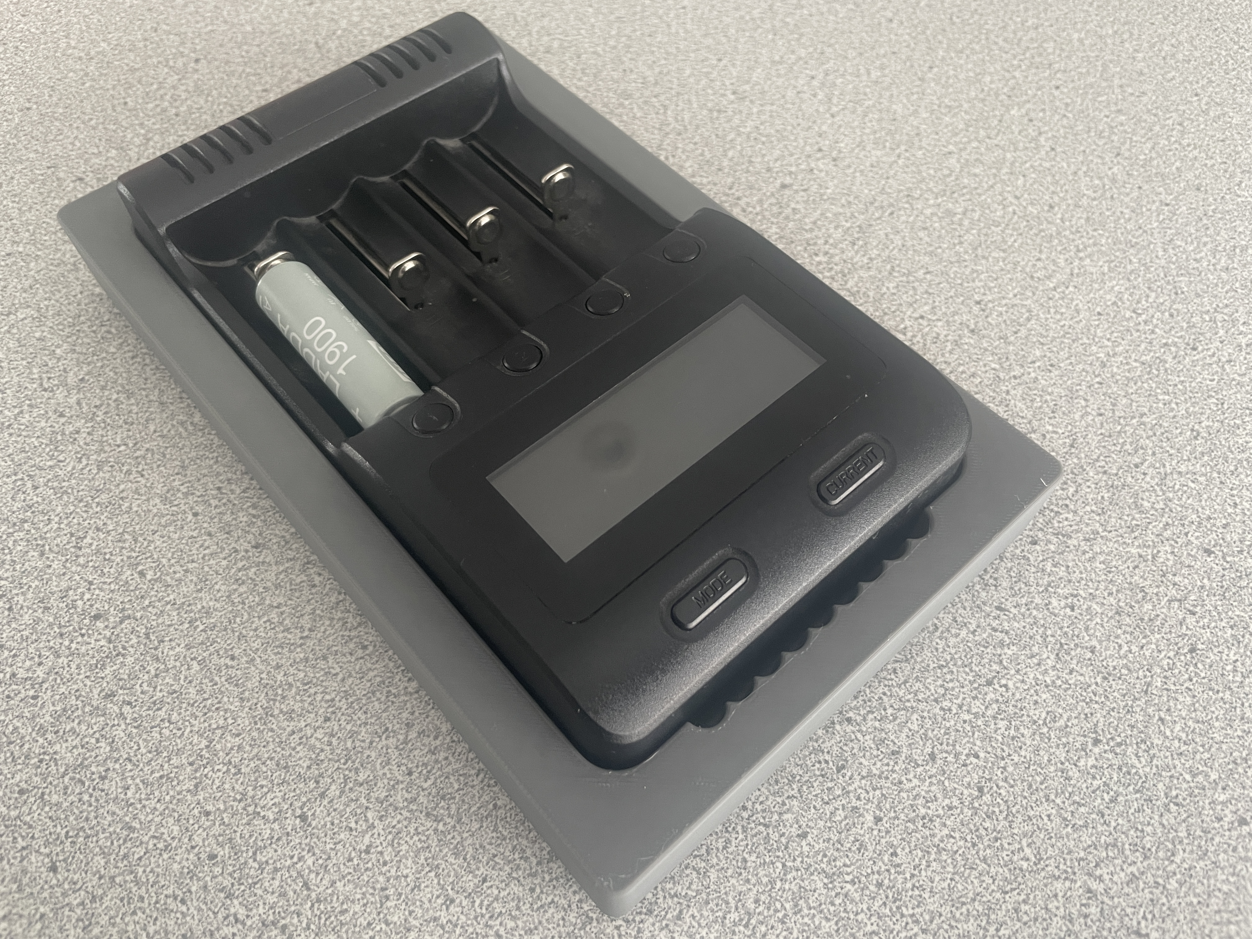 Gridfinity Zanflare C4 rechargeable battery smart charger holder