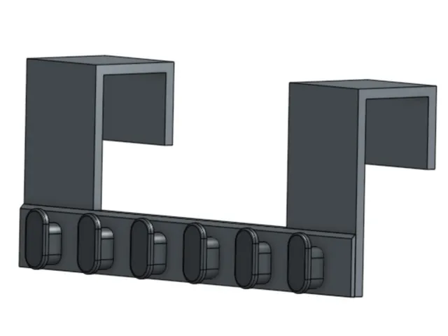 Door Hanger With 6 Hooks For Hanging Towels