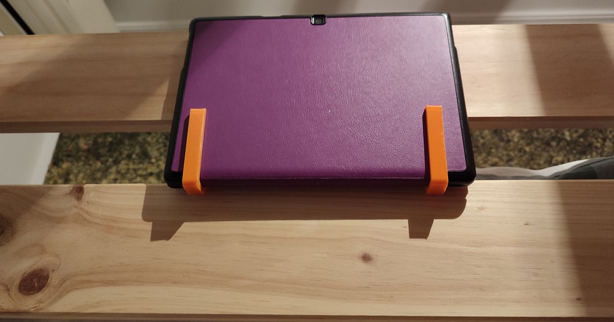 Tablet holder for bunk bedbed frame by Henares3D Download free STL