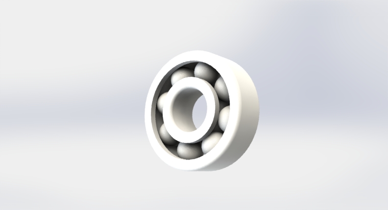 608 ball bearing print in place