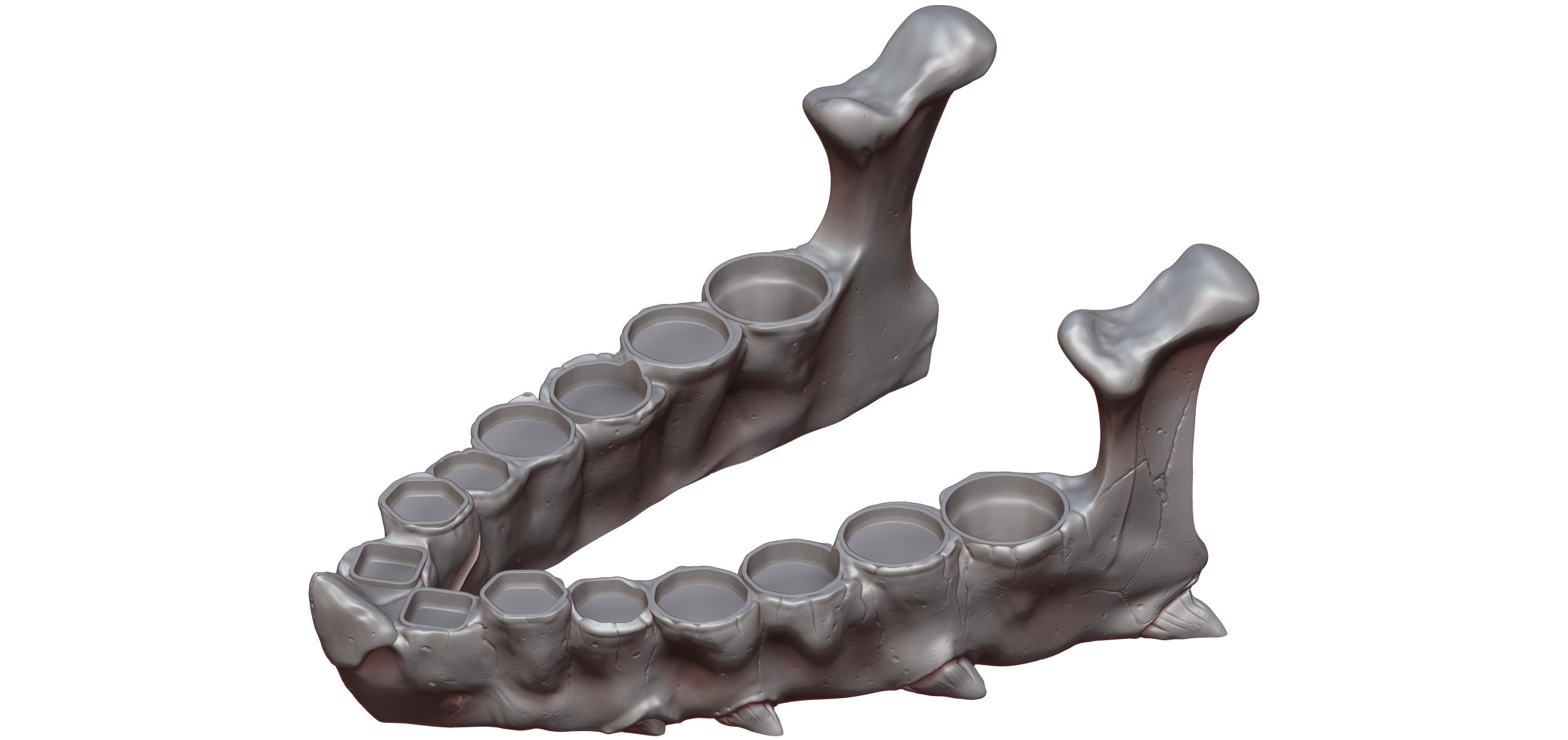 Miniatura 8 do modelo 3D Dragon Teeth Dice Set