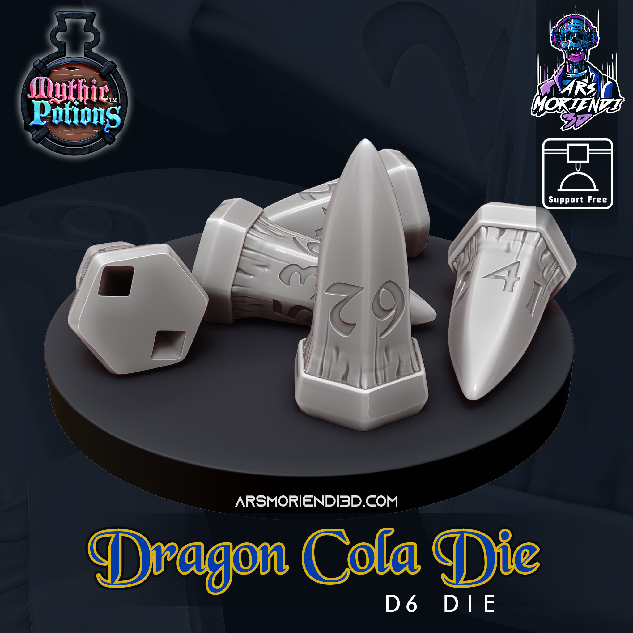 Dragon Cola Die D6 - Mythic Potions