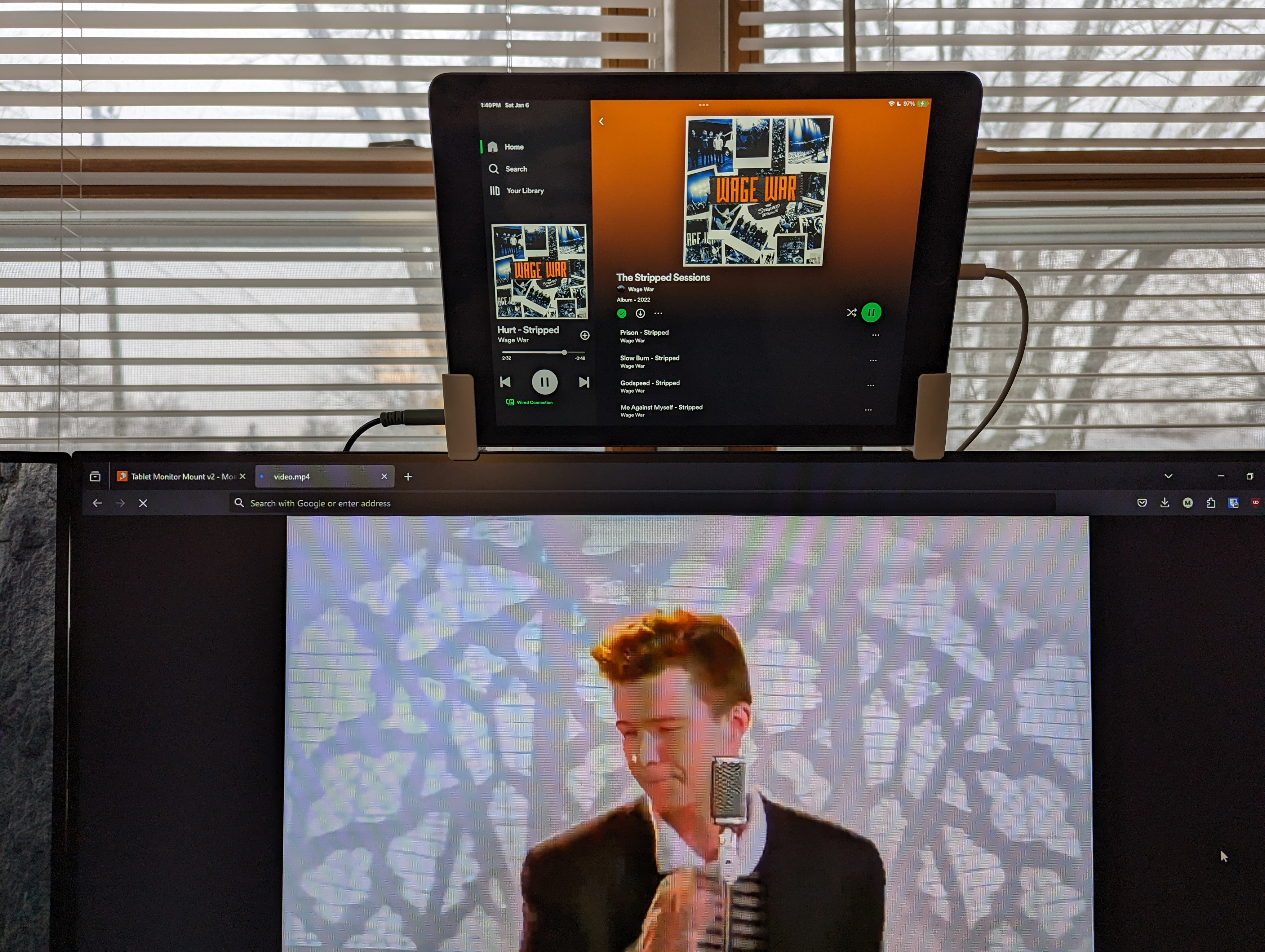 Tablet Monitor Mount v2 - Moe Betta
