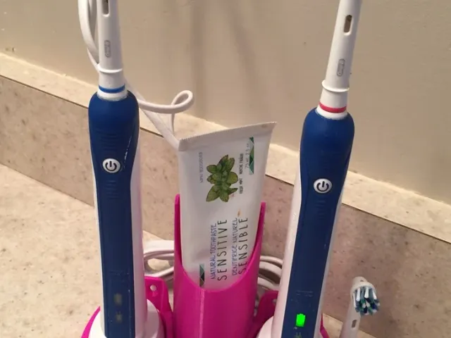 Oral B Holder with toothpaste slot