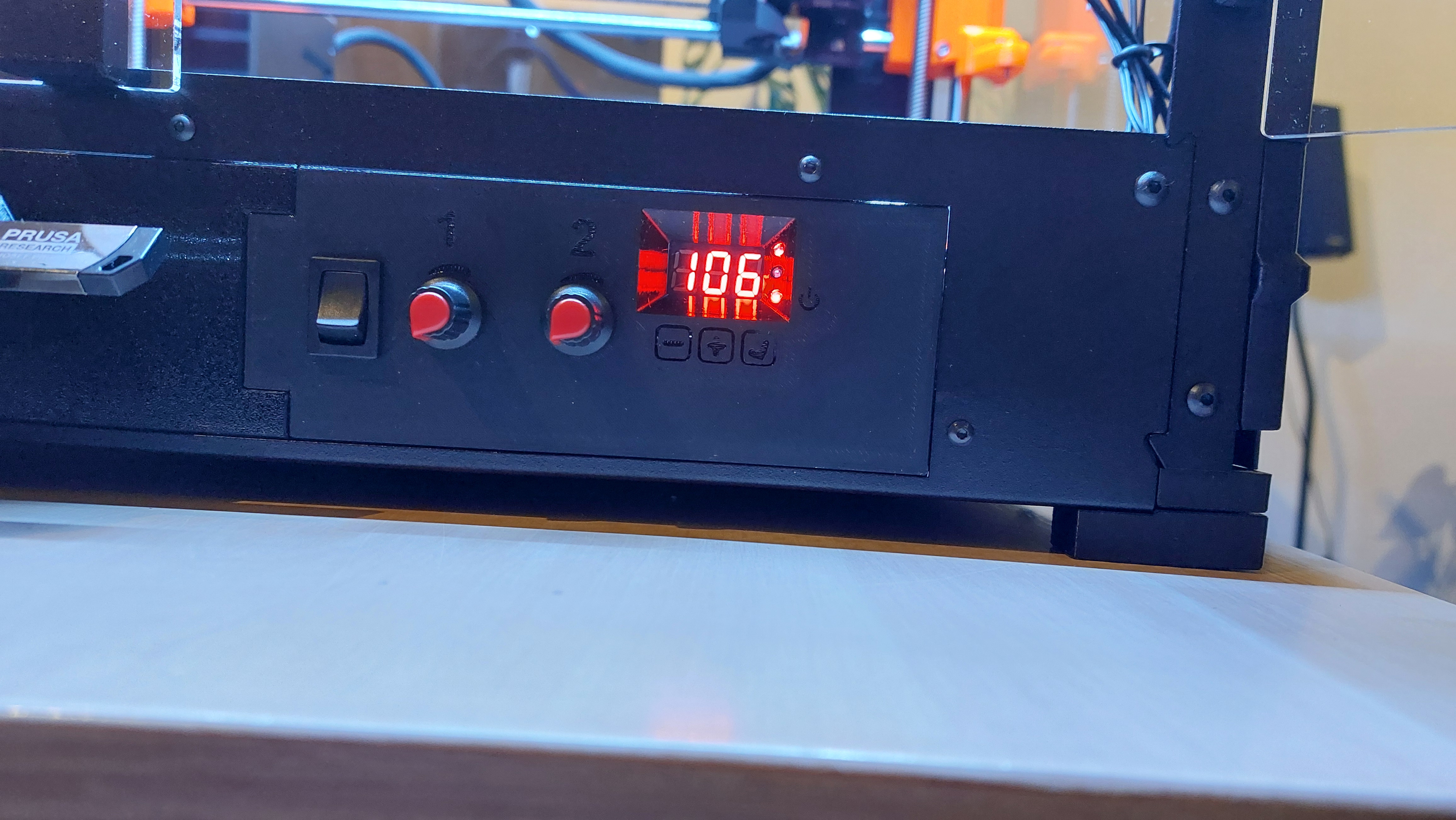 Printerbox prusabox straigh control panel with PWM module
