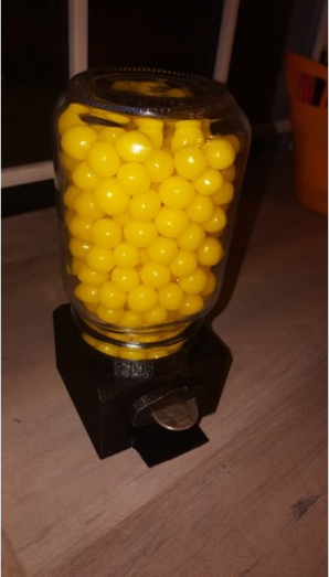 Mason Jar Candy Dispenser (Minimal Filament/Candy Specific)