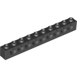 Lego Compatible (2730.dat) Technic Brick 1 x 10 [9 Pin Holes]