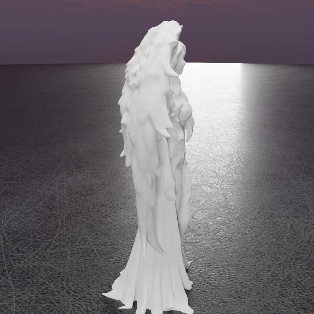 Miniatura 11 do modelo 3D Dark Angel Statue