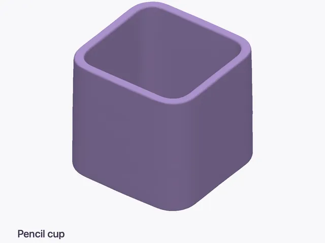 Square Pencil Cup 120 mm | Waves & Dunes