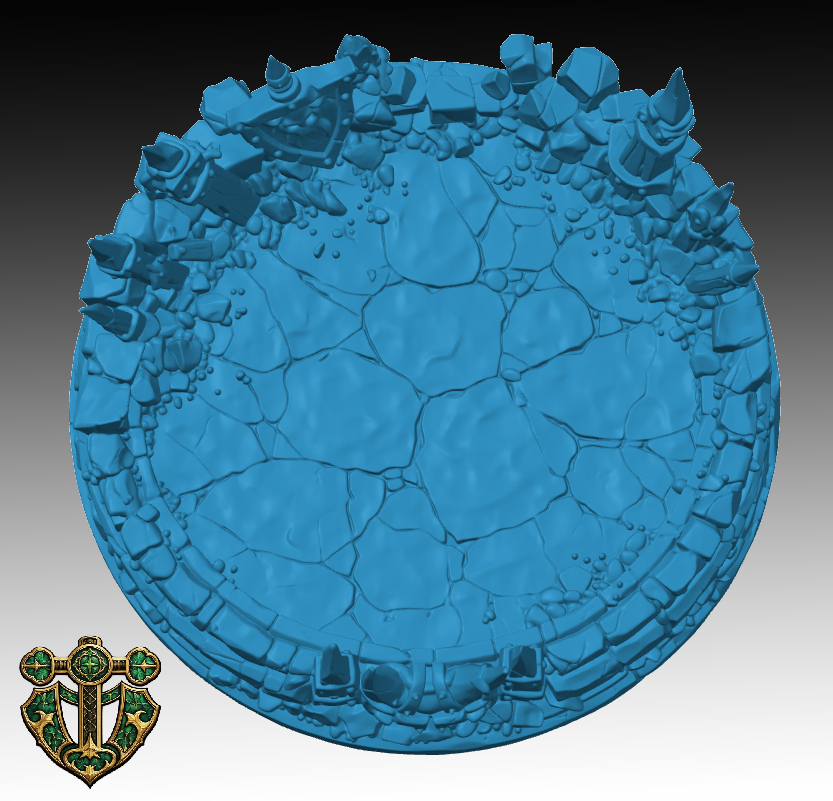 Orc Style Miniature Base