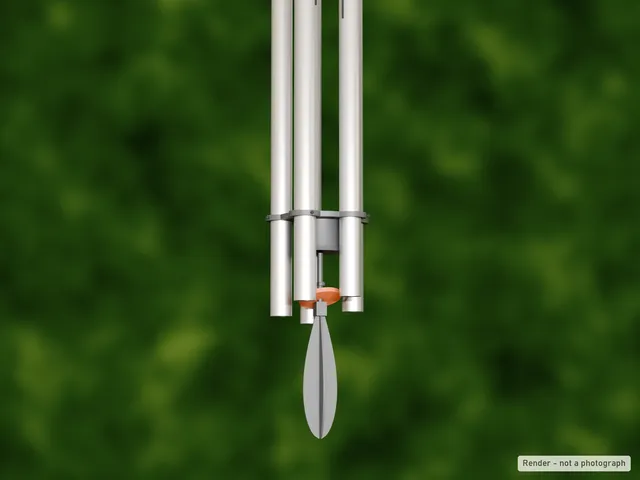 Hush Chime – 5-Tube Pentatonic Wind Chime Kit With a One-Push Off Position (DIY Aluminium Tube)