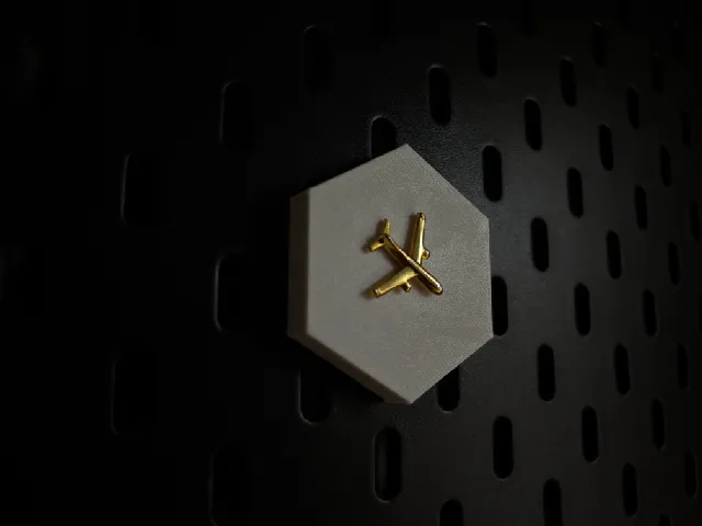 SKADIS Modular Hexagon Enamel Pin Display Tile