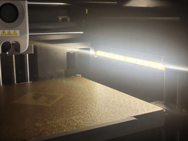Flashforge Adventurer 5M LED strip holder