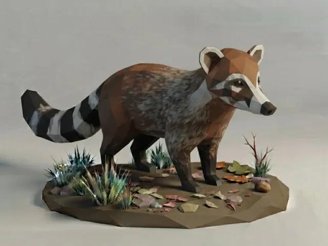 Low Poly Coati