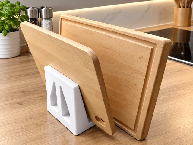 Kitchen cutting board holder