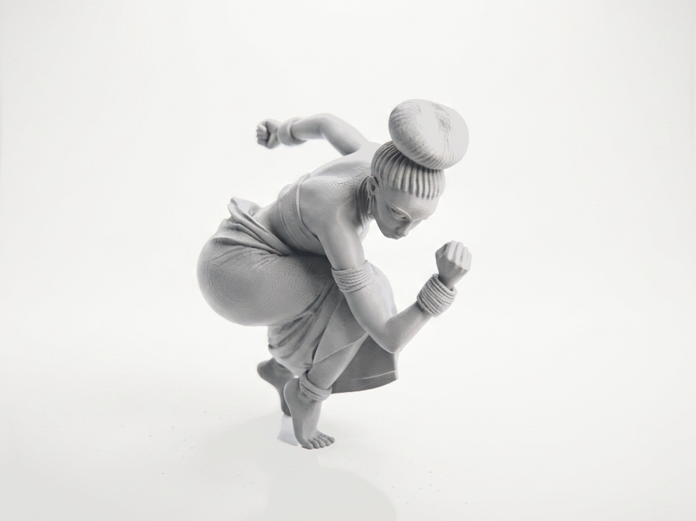 Dancing Lady Figurine Female Sculpture 3D Printable