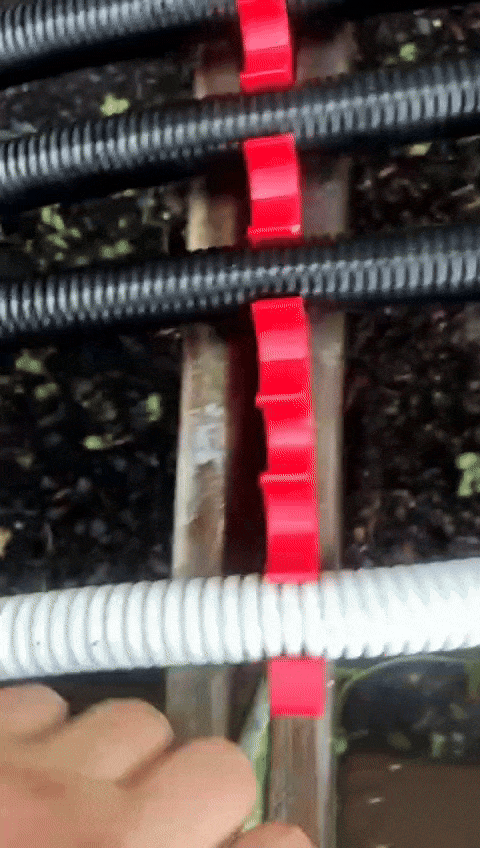 Solar 6 hose holder / držák na 6 hadic soláru k bazénu
