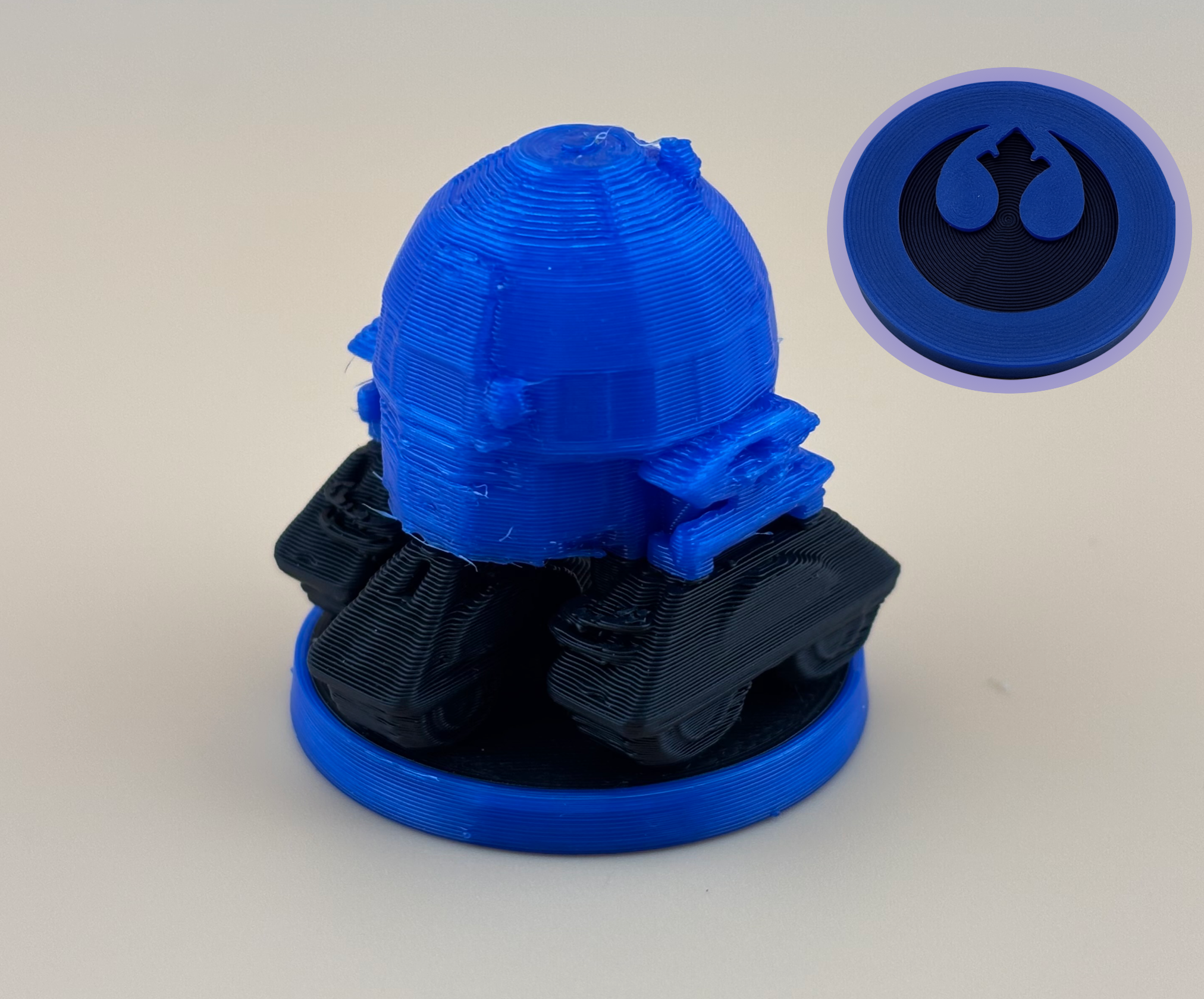 Crash Derby - Star Wars Off-road AWD R2D2 Custom Board Game Piece plus logo Base Plate