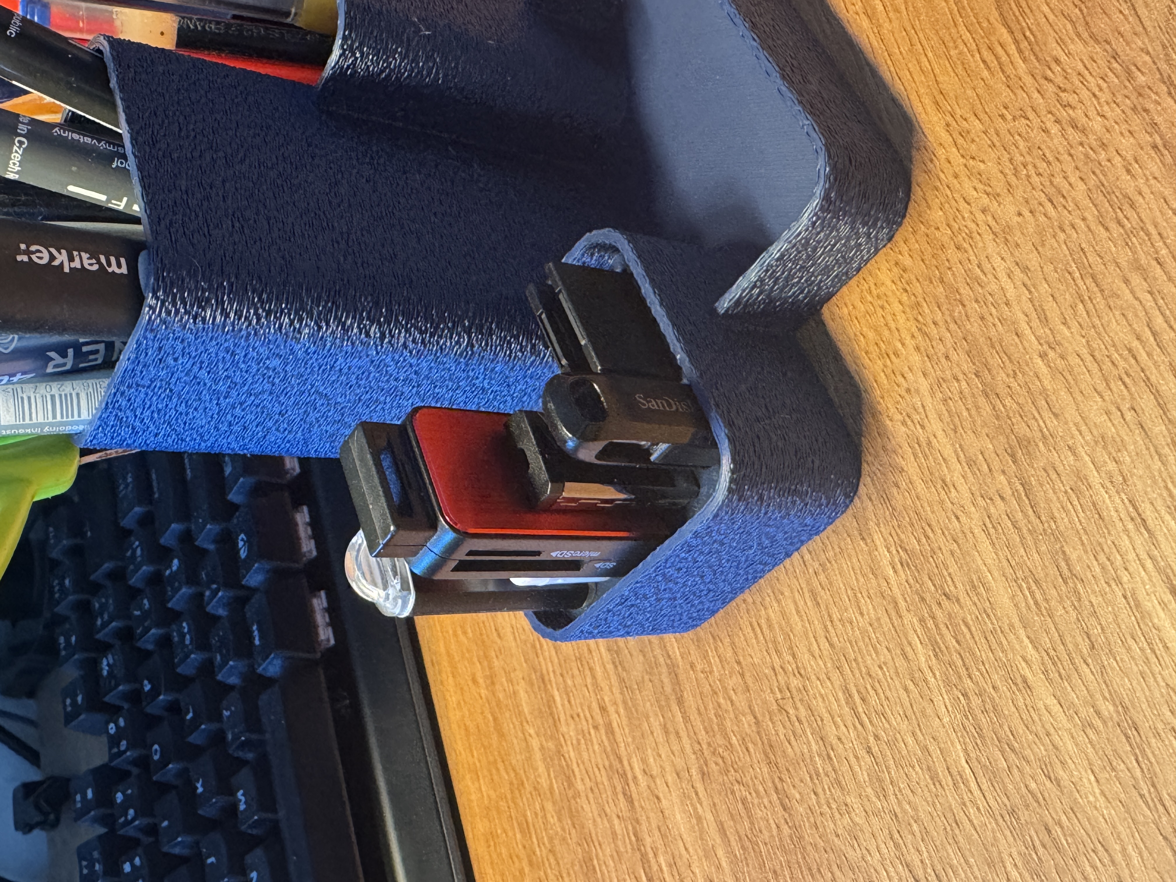 Desk Organizer | Pen Holder - USB Flash disc & SD Cards Remix