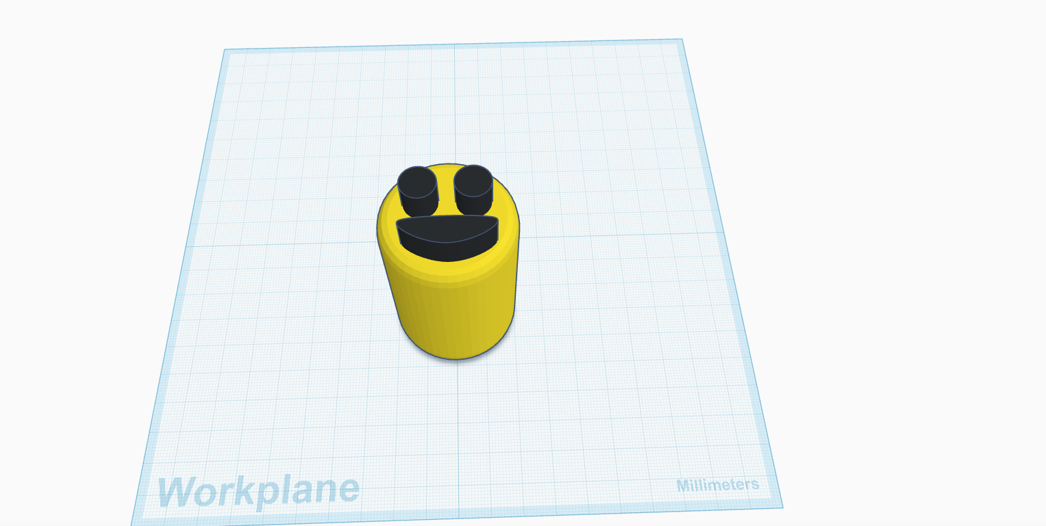 playdough smiley face stamp