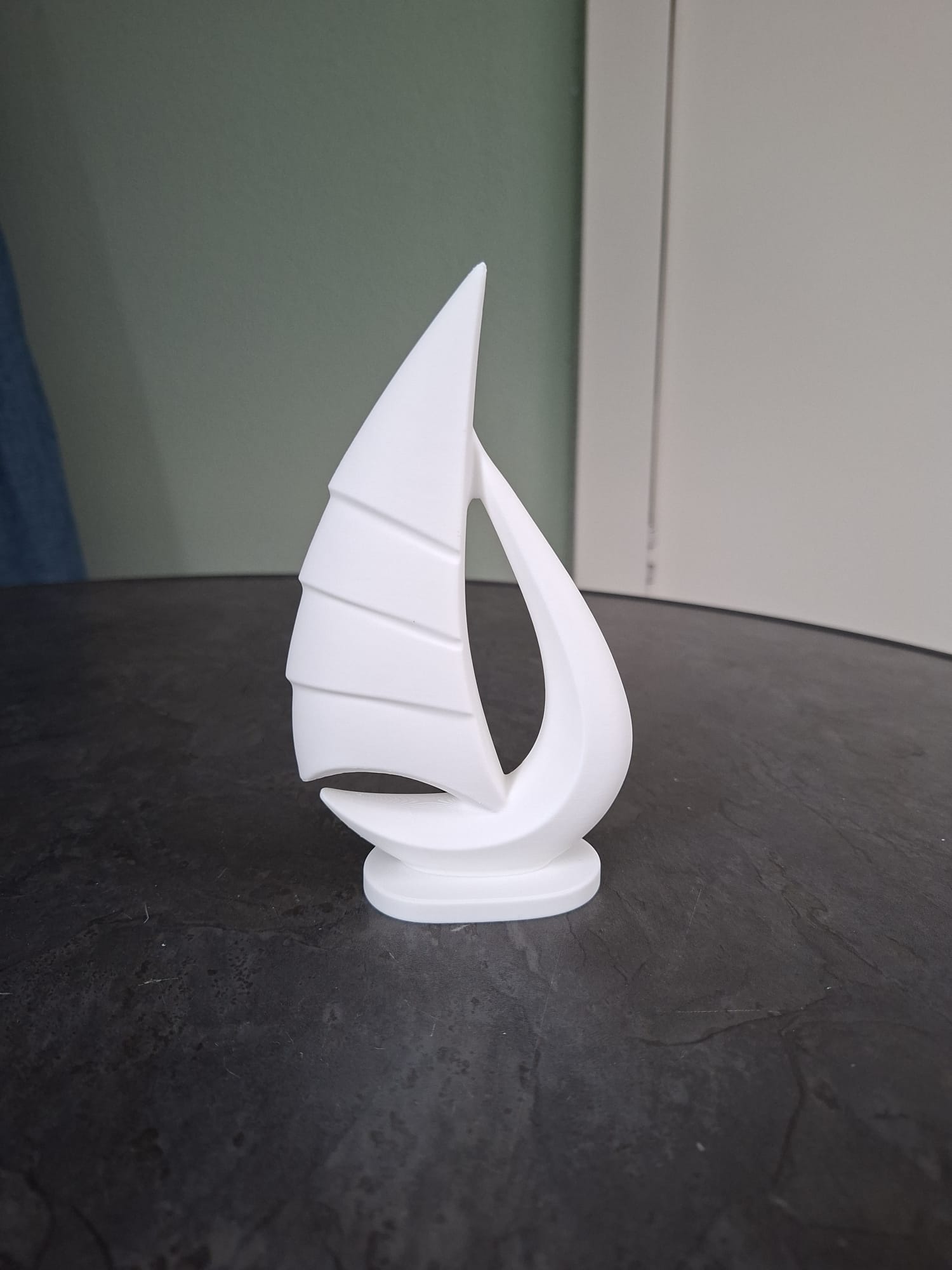 Modern Sailboat Decorative Sculpture
