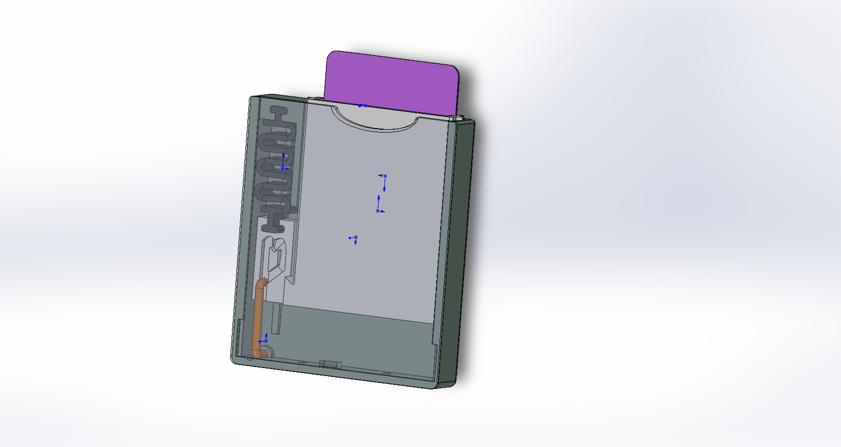 Concealed card holder