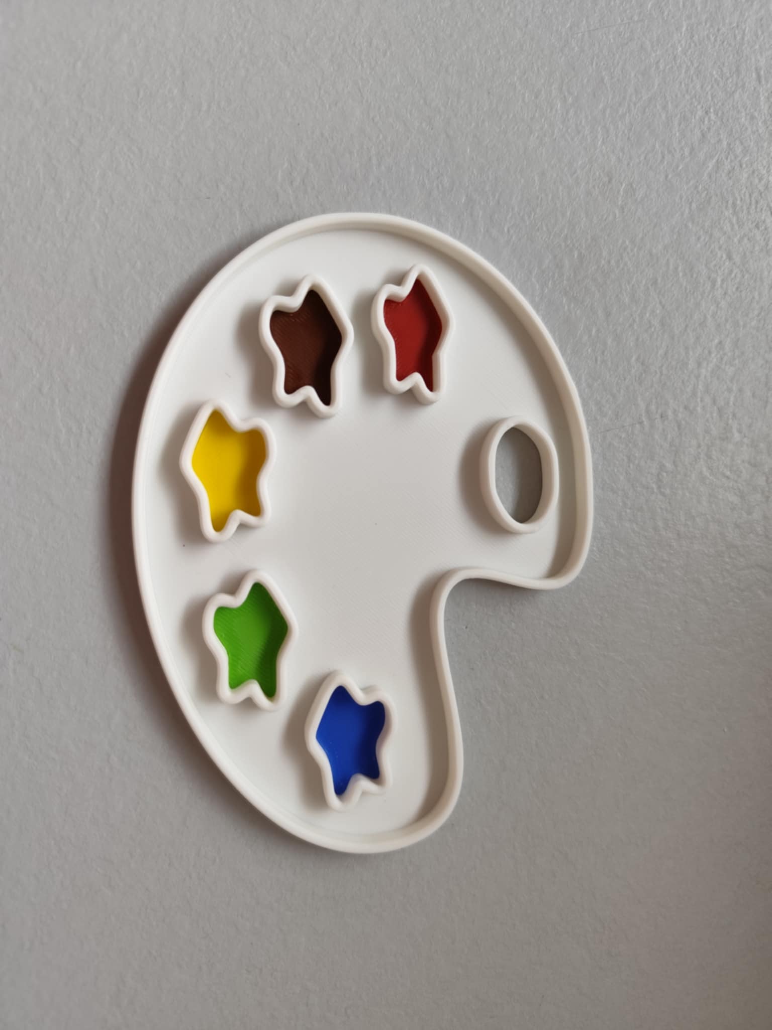 Sensory play painting palette tray