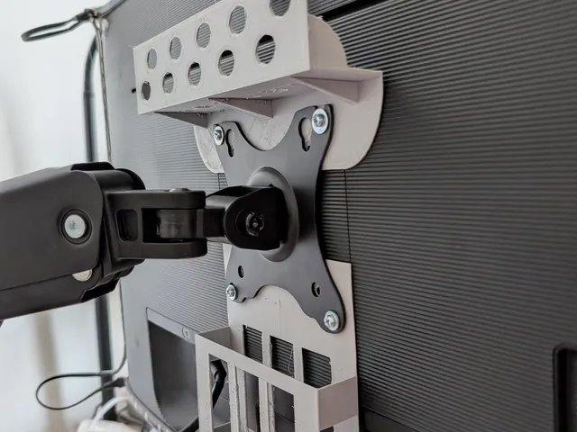 monitor storage / cable organizer, VESA mount