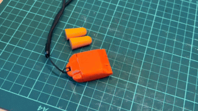 Ear Plug case / Earplug Case 3D model thumbnail